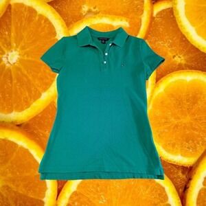 Tommy Hilfiger Green Polo  With Embroidered Logo‎